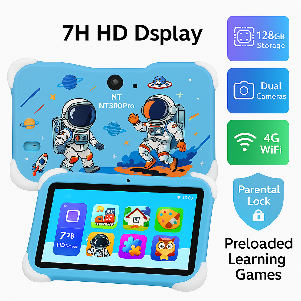 MyPad - 7” Kids Tablet| Parental Control | WiFi | YouTube