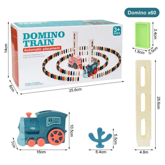 Dominos Train with Music | 60 Dominos