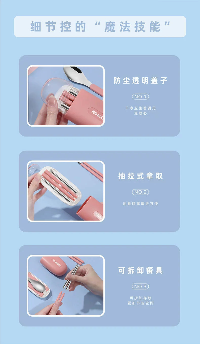 Tedemei - Cute Travel Cutlery Set