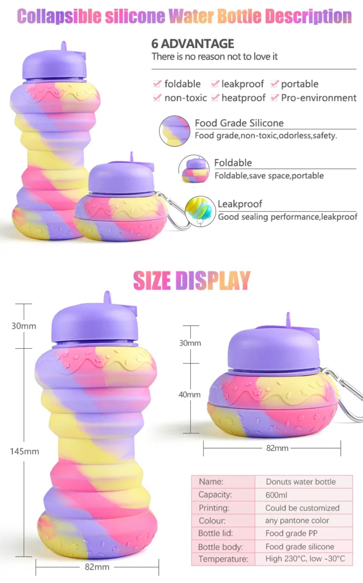 Silicone Donut Bottle π©