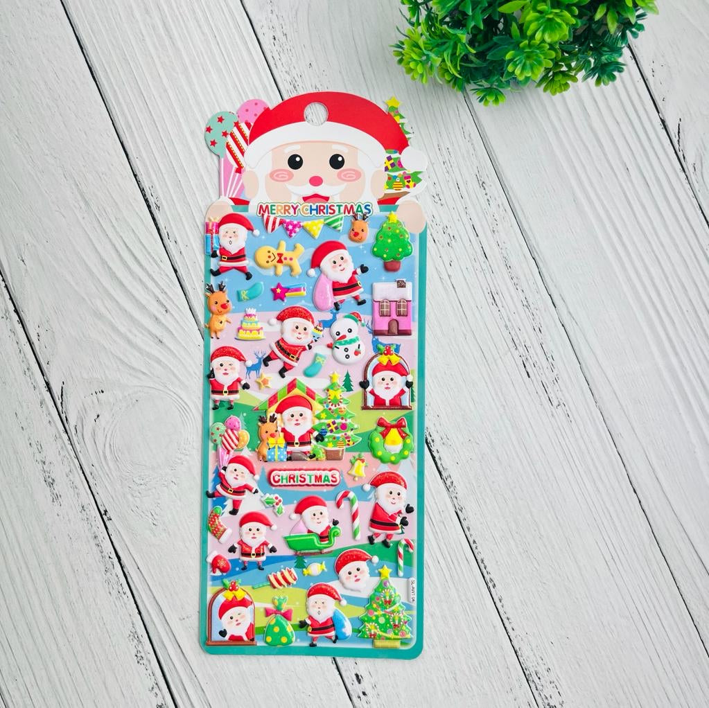 Cute 3D Christmas Stickers - Festive Fun to Your Holidays