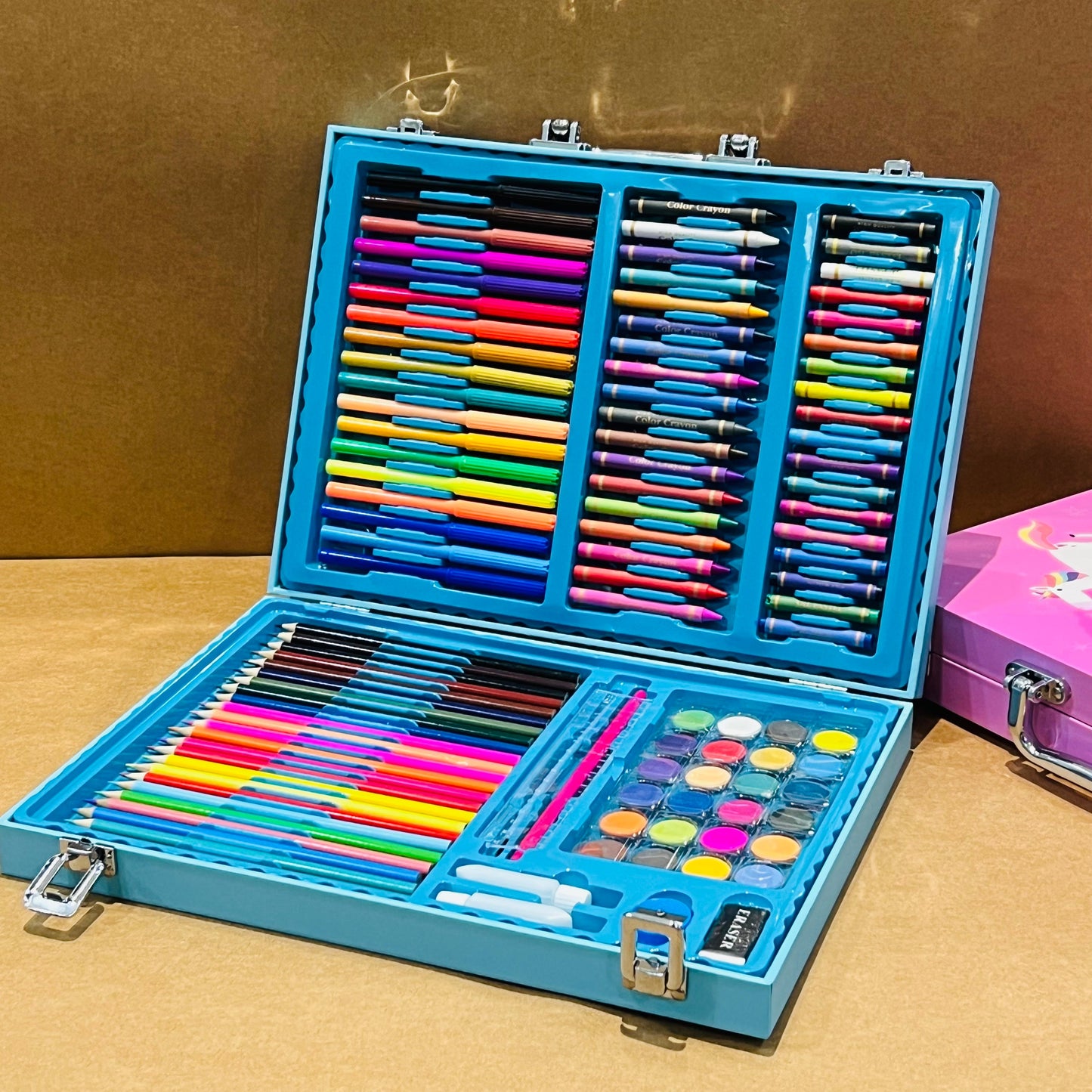 128pcs Big Coloring Trunk
