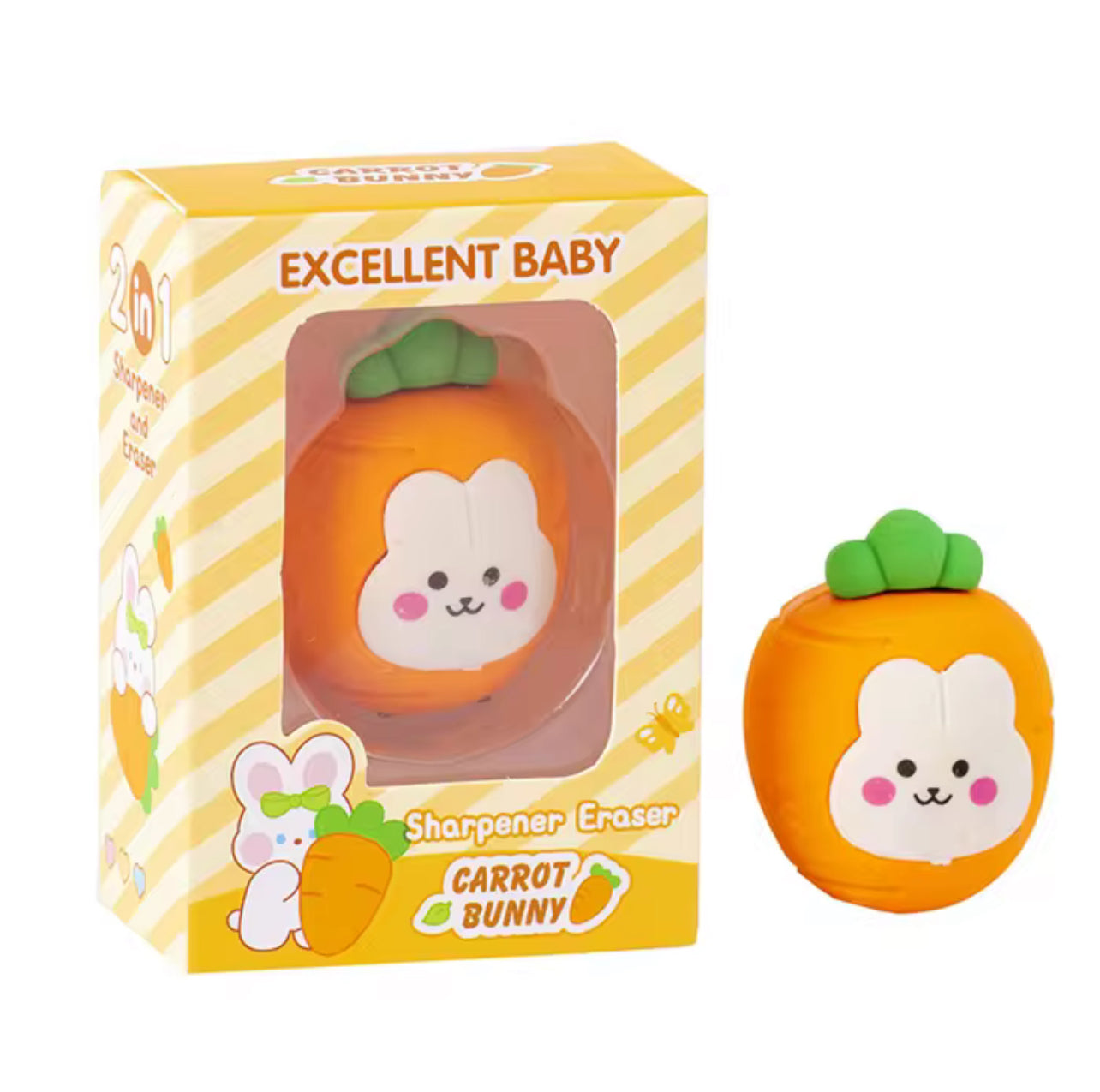 2 in 1 Eraser and Sharpener - Excellent Baby