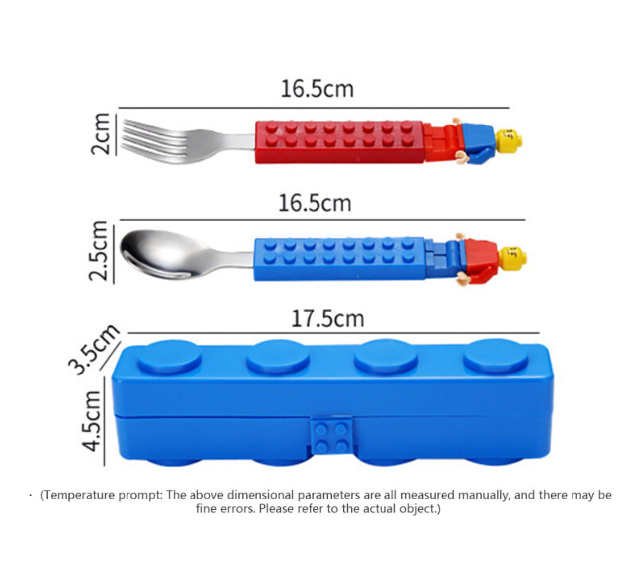 Building Blocks - Stainless Steel Spoon and Fork Set