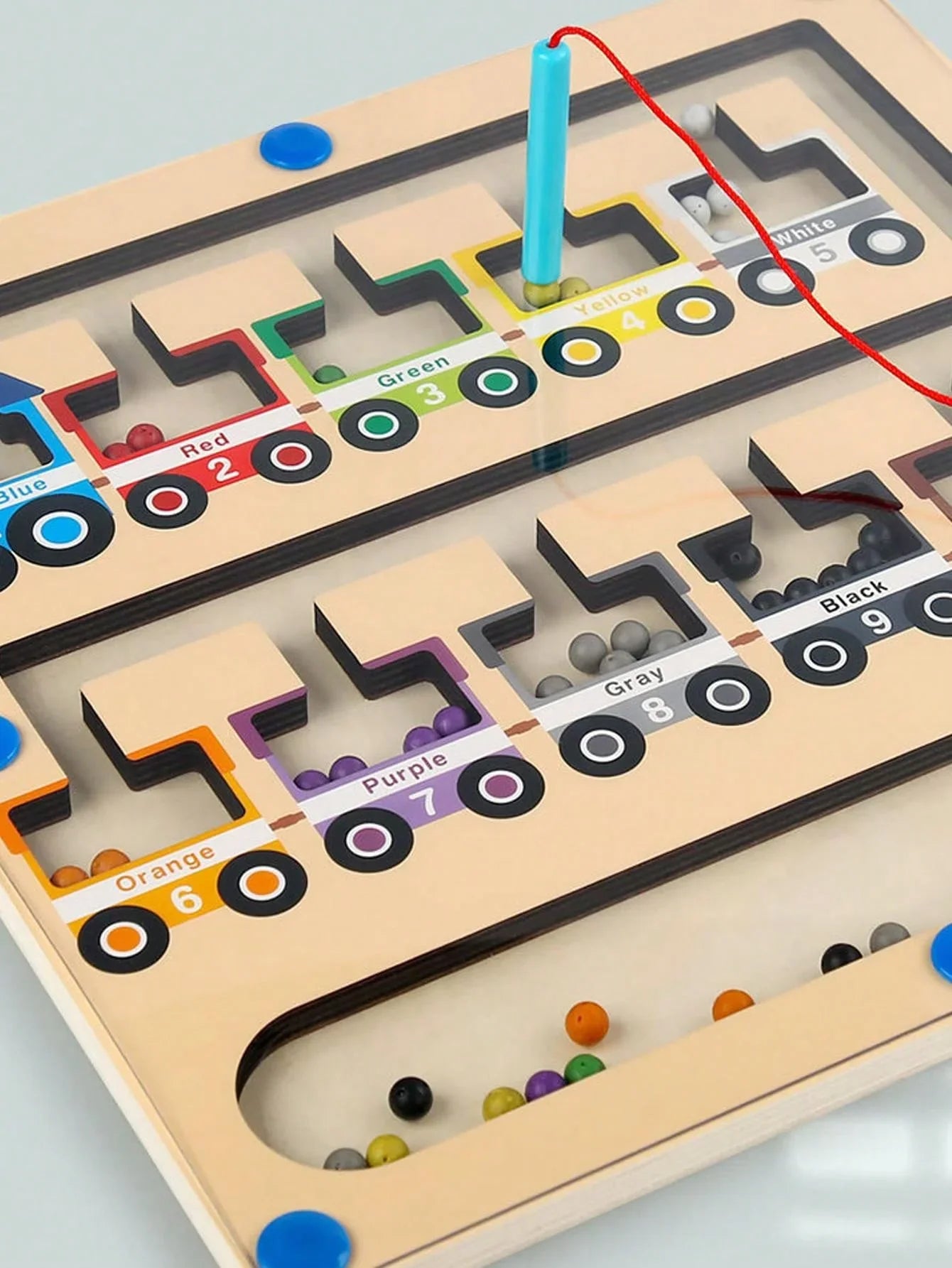 Magnetic Location Maze for Kids - Recognise Numbers, Colors !!