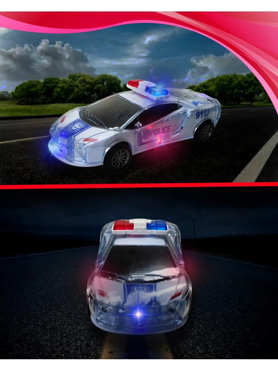 Musical Police Car - Metal, Lights and Super Fast !!