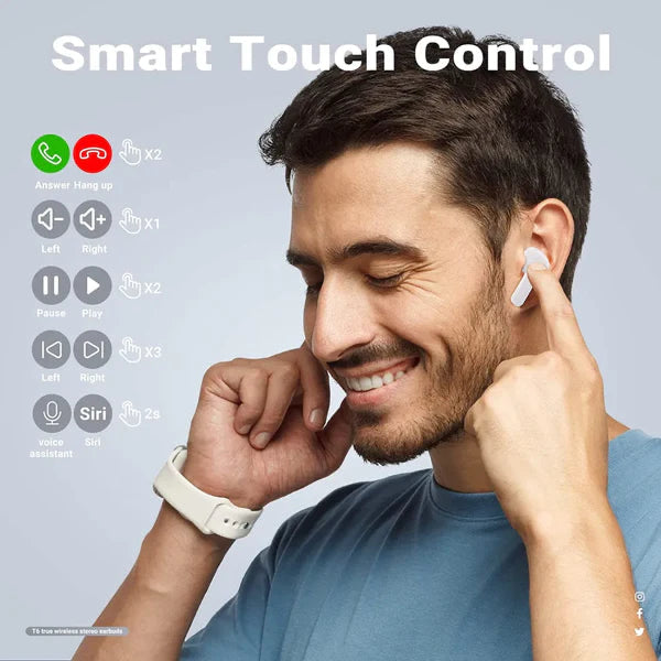 Wireless Bluetooth Earbuds: Transparency, LED Display, and Fast Charging