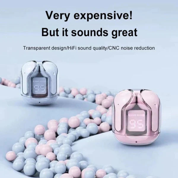 Wireless Bluetooth Earbuds: Transparency, LED Display, and Fast Charging