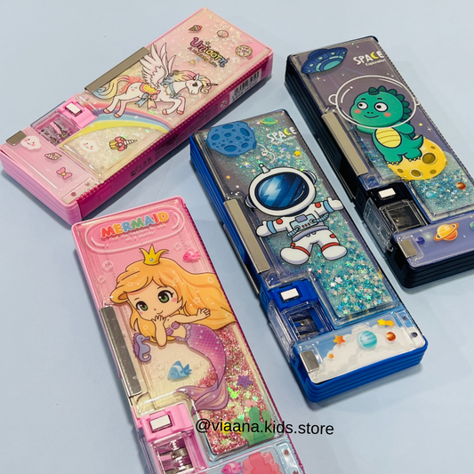 Magnetic 2 Side Pencil Box - Glittery