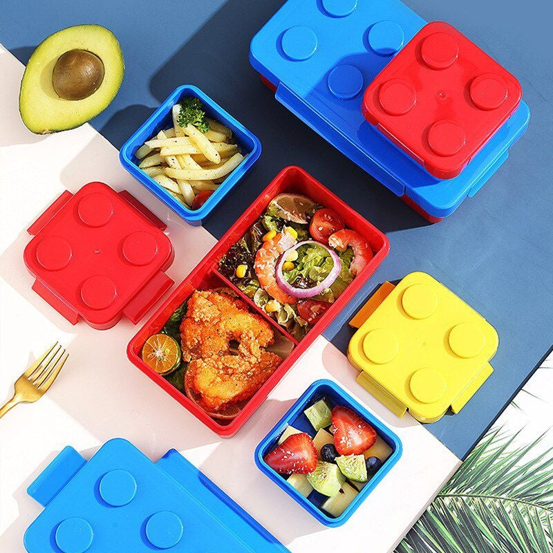 Block and Bites - Perfect Leakproof, BPA Free Bricks Snackbox