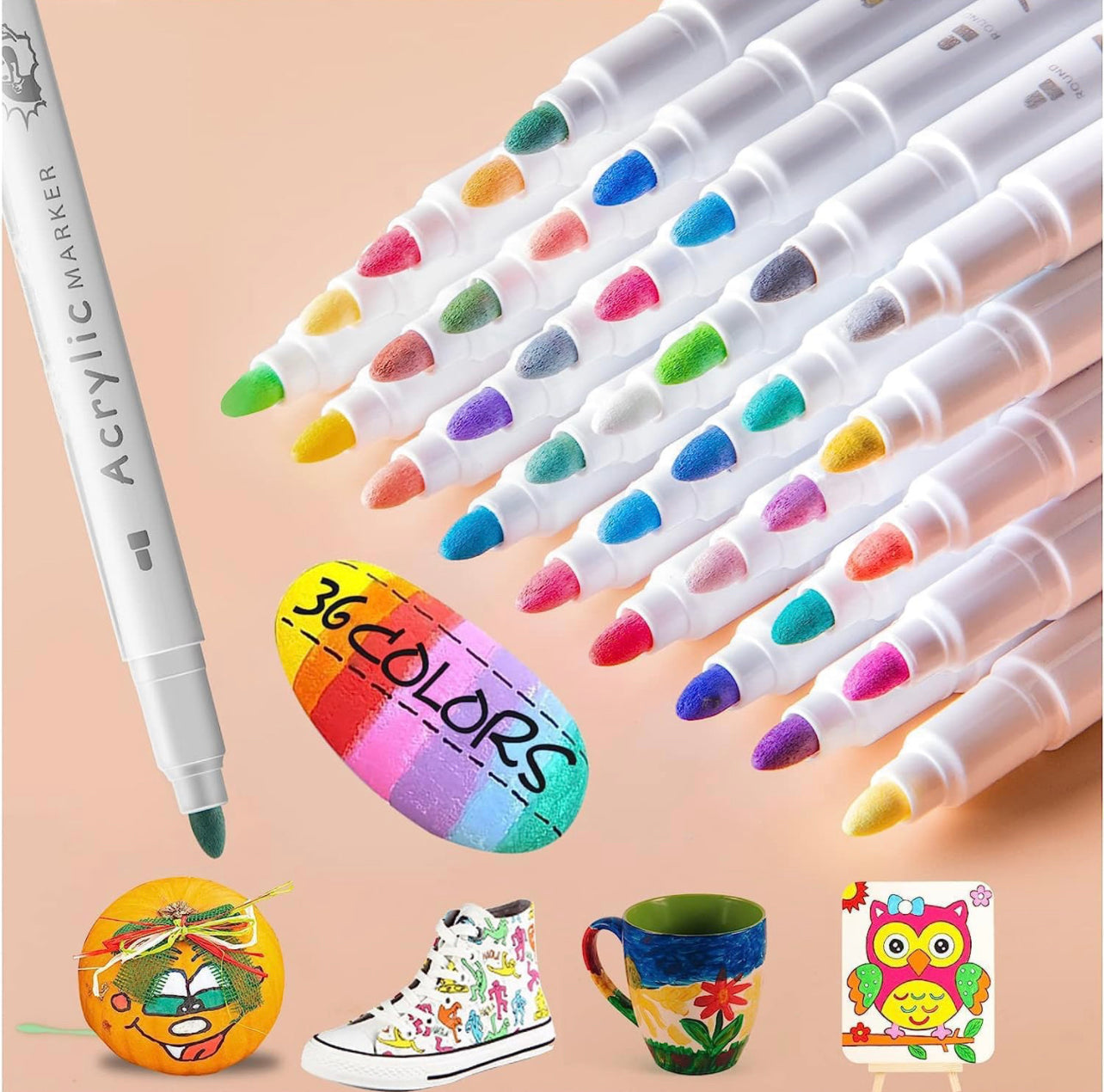 36pcs Acrylic Marker - Paint Anywhere