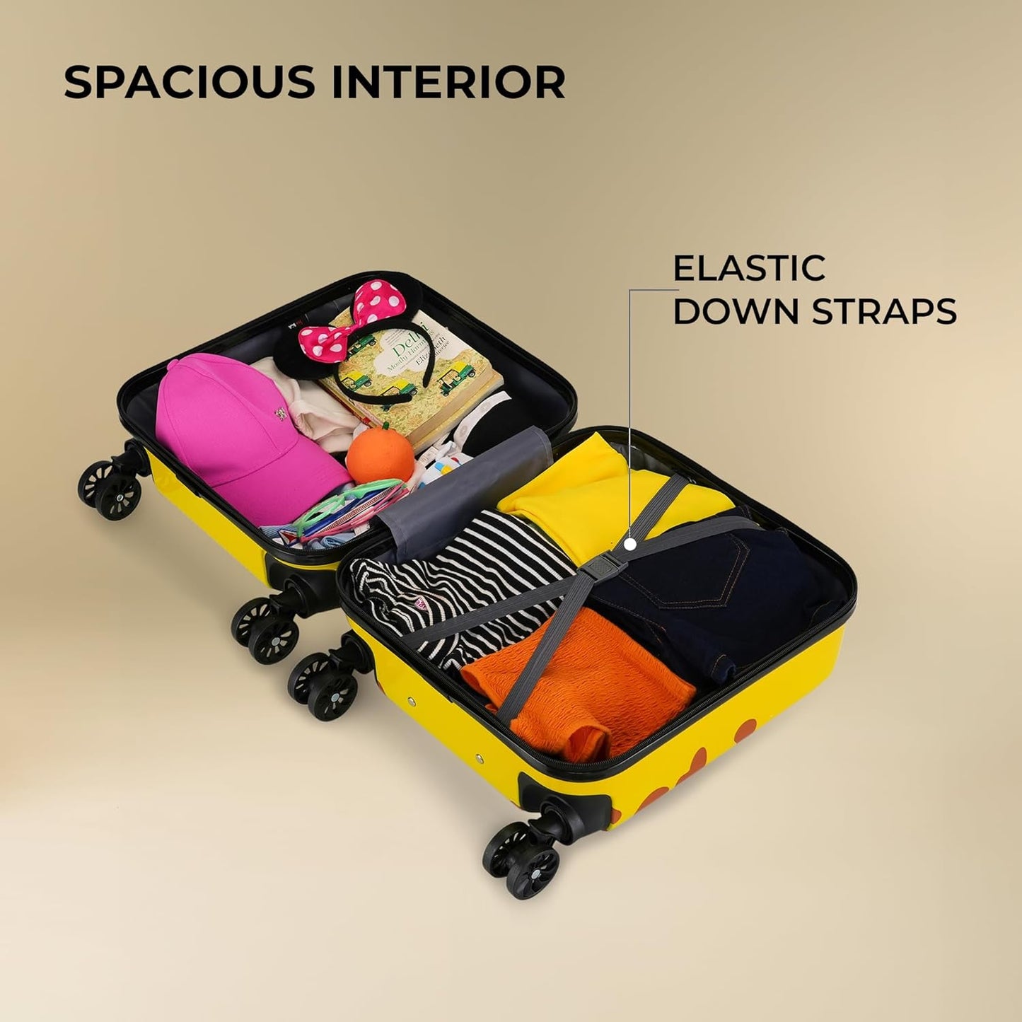 Trolley bag for kids ( 18 inch size, retractable handle, Durable material can carry children upto 20 kg)