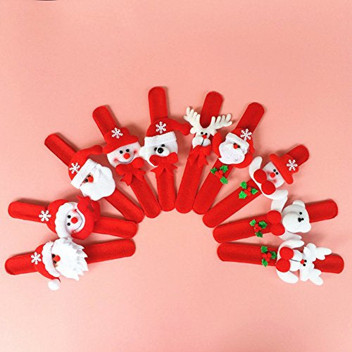 Christmas Slap Bands - Red