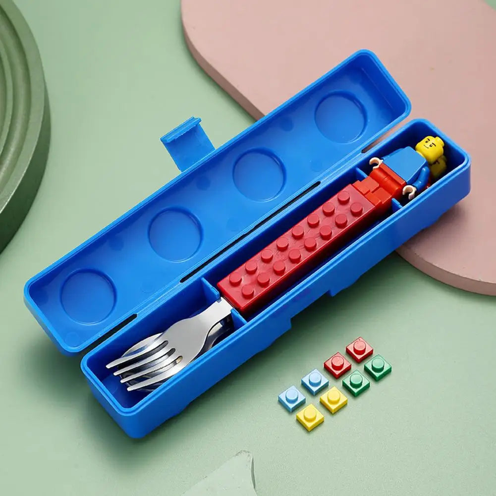 Building Blocks - Stainless Steel Spoon and Fork Set