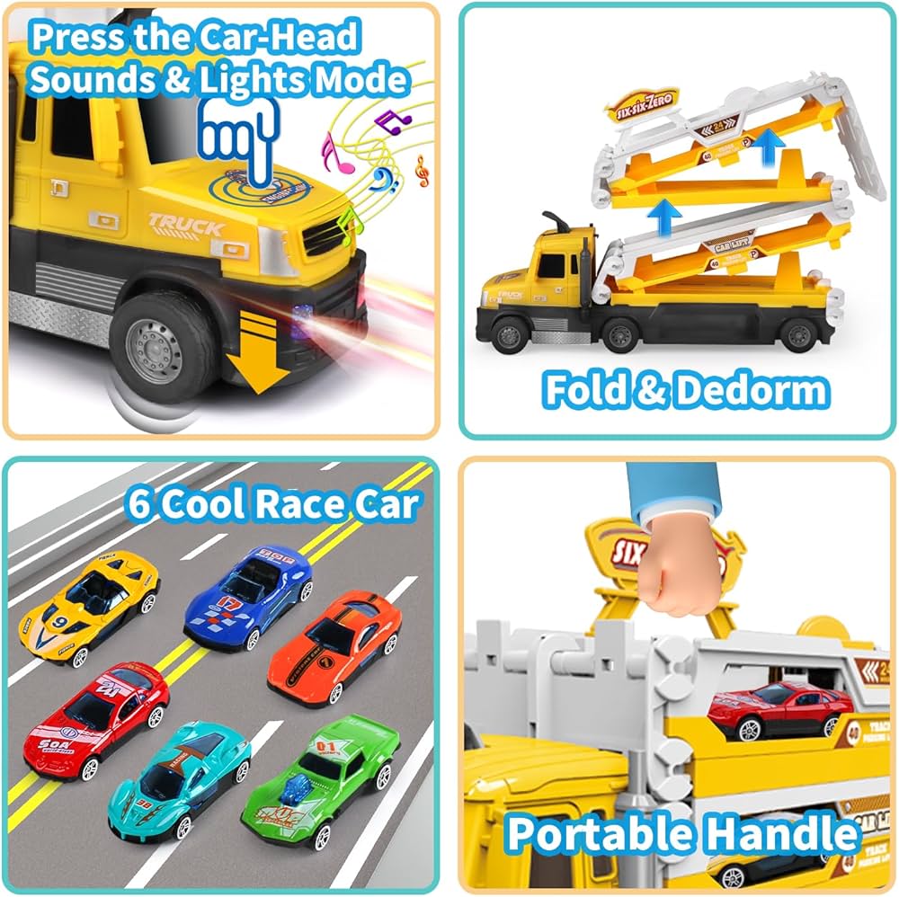 Container Truck - 4.6ft Foldable Track | Ejection Car