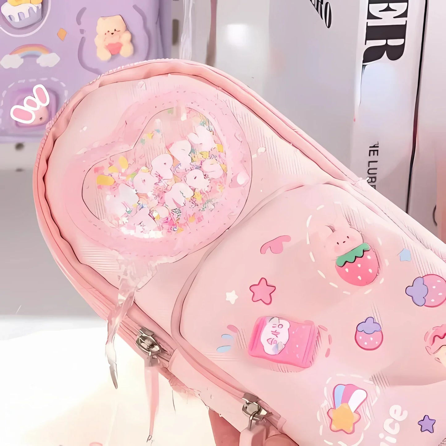 School Bag Shape Kawaii Pencil Pouch