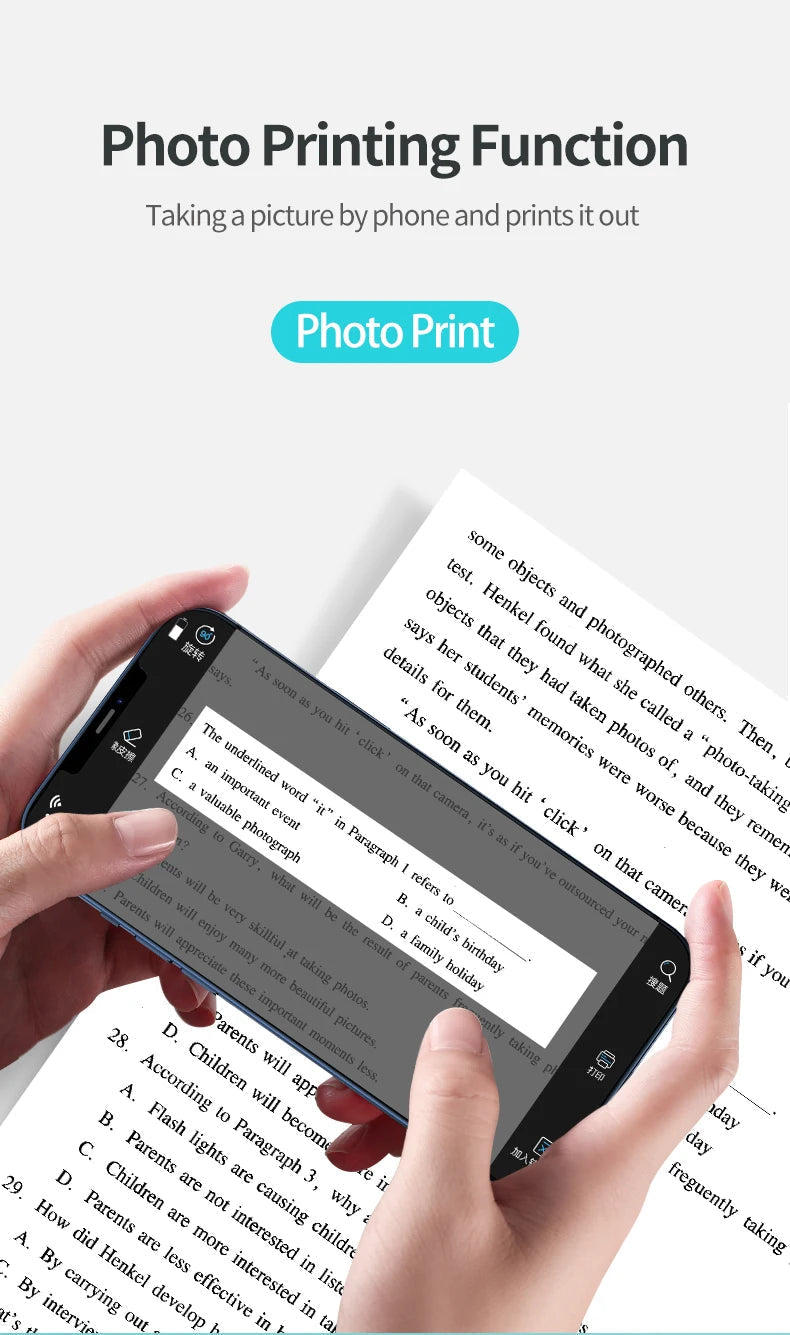 Instant Mini Printer - Fun, Learn and Make Memories 🖨️