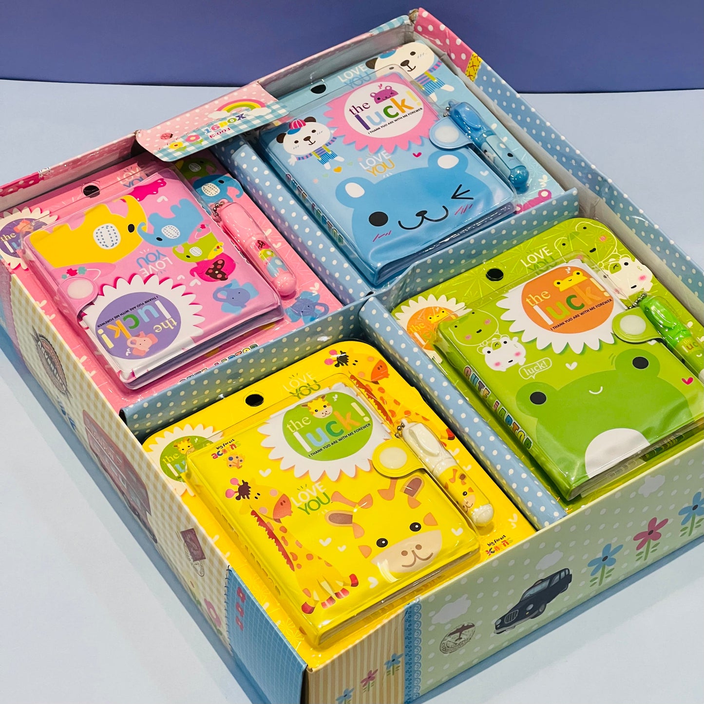 Cute Printed Mini Pocket Diary with Small Pen for Kids (Unicorn/Spider-Man)