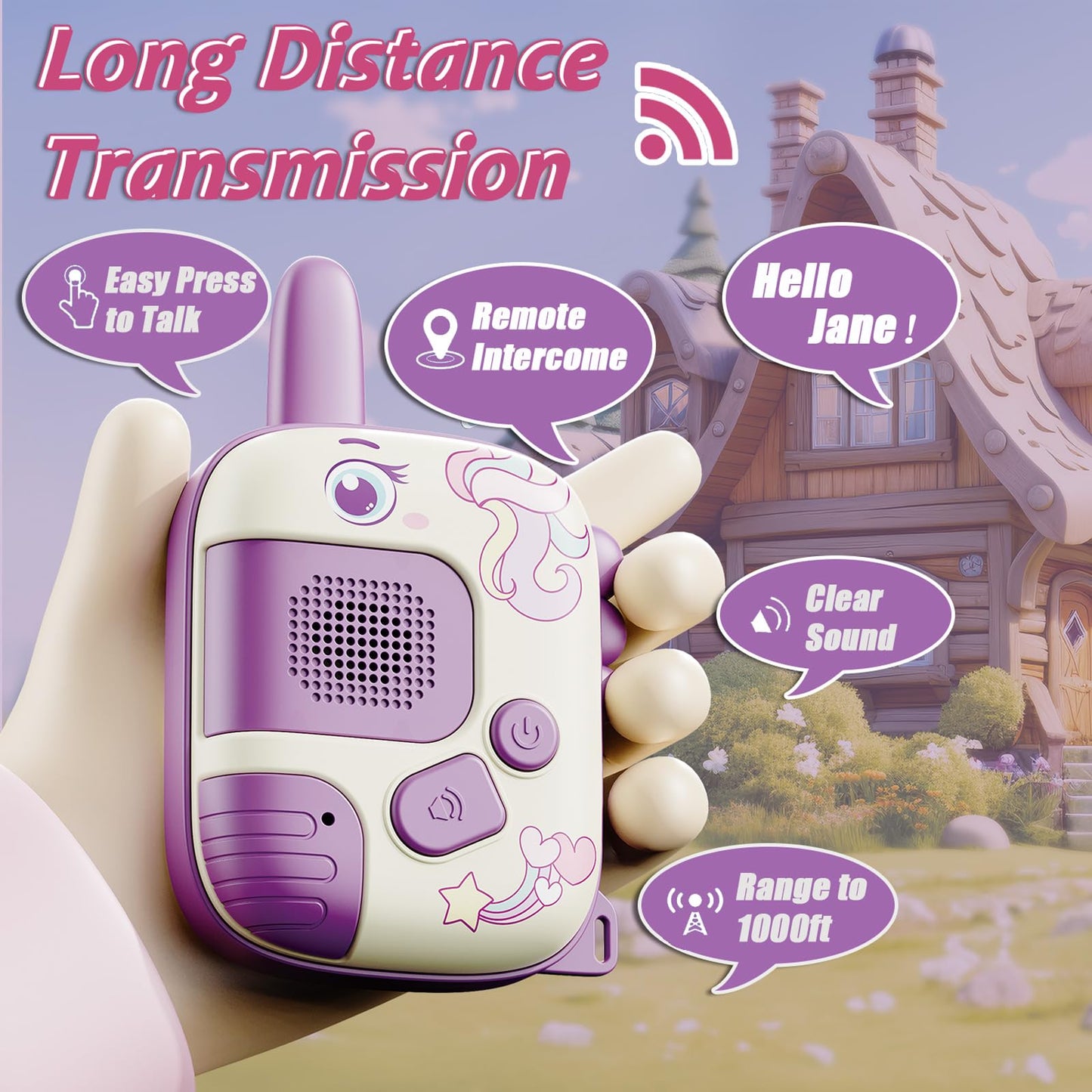 Smart Walkie Talkie - 2pcs | 1000ft Range