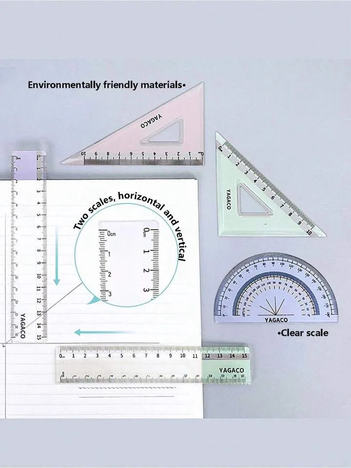 Aurora Colour Changing Rulers - 4pcs