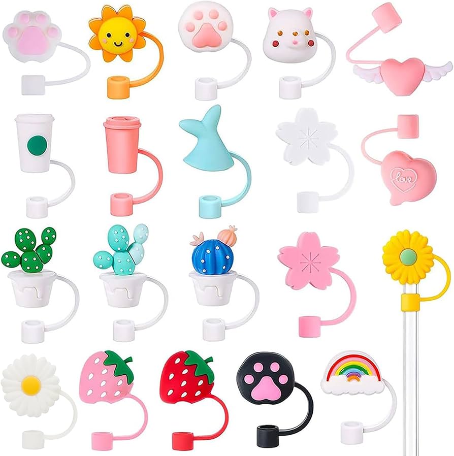 3D Straw Toppers - Stanley | Stylist | Silicone