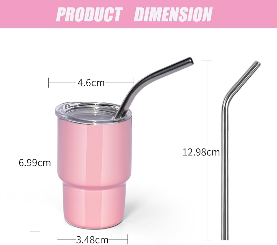 Mini Tumbler - 3oz Shot Glasses | Set of 3pcs