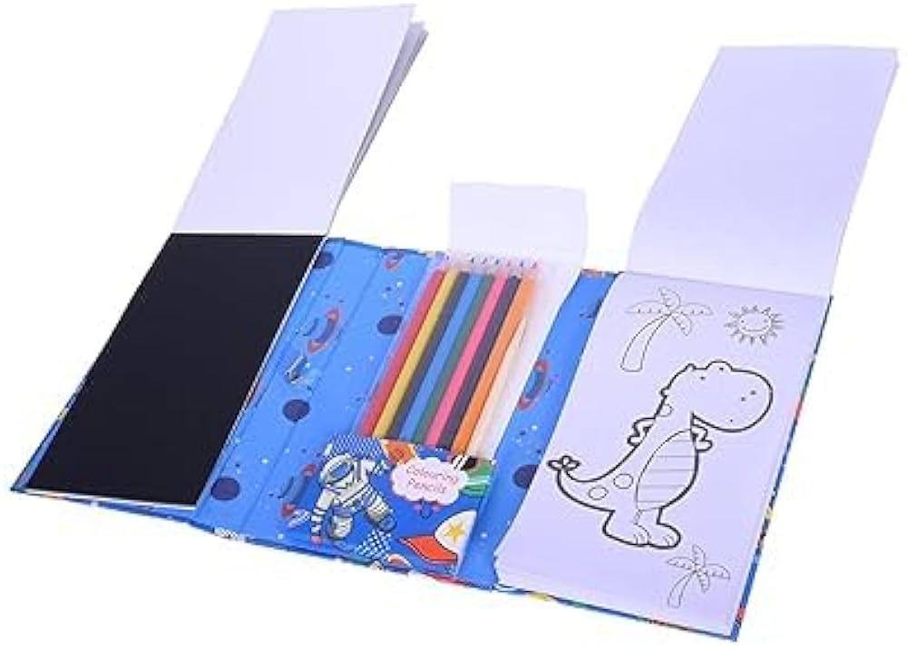 Coloring and Scratch Book Set
