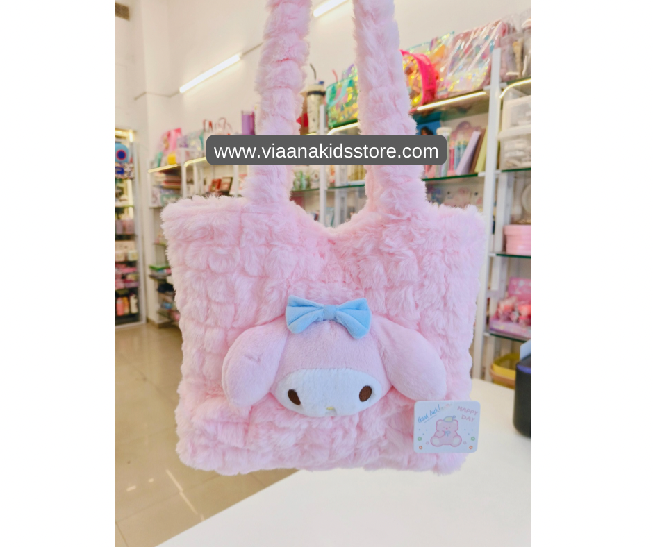 Sanrio Furry Tote with Plush Toy