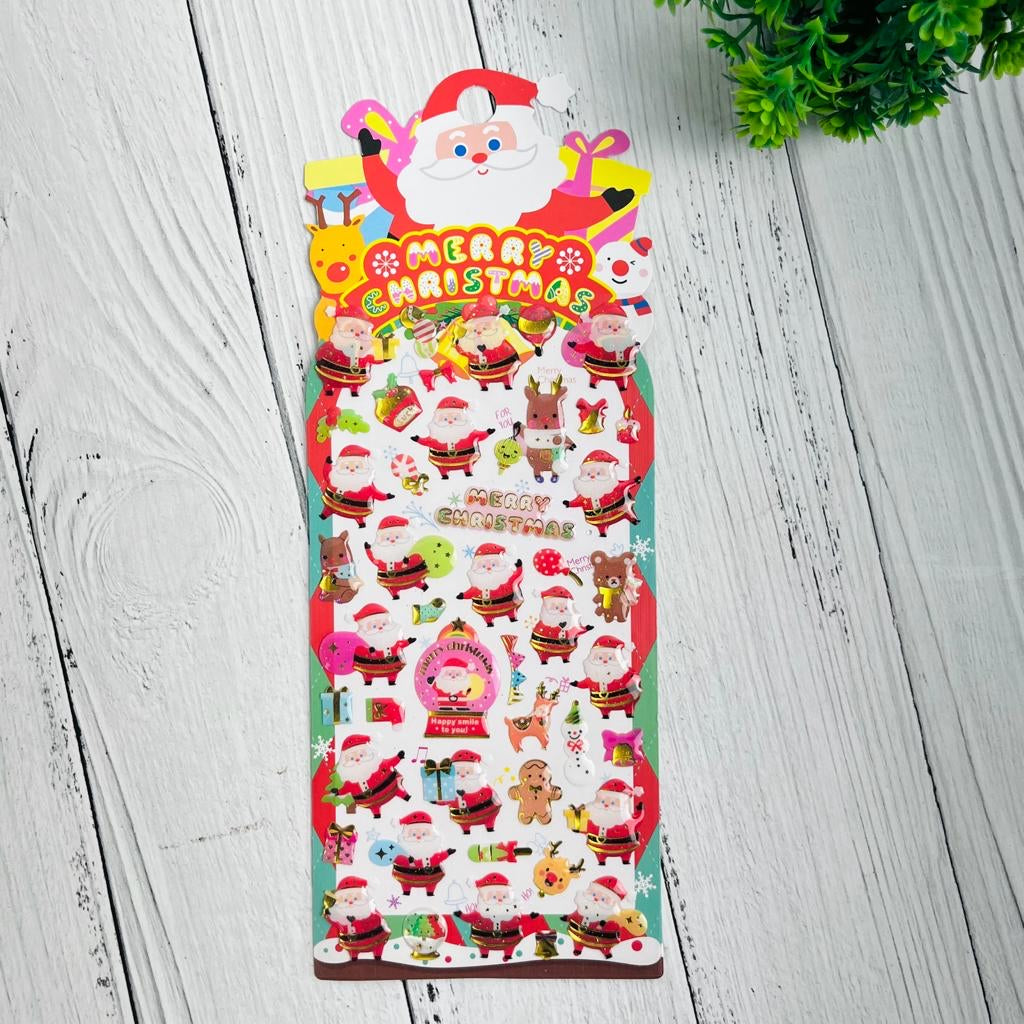 Cute 3D Christmas Stickers - Festive Fun to Your Holidays