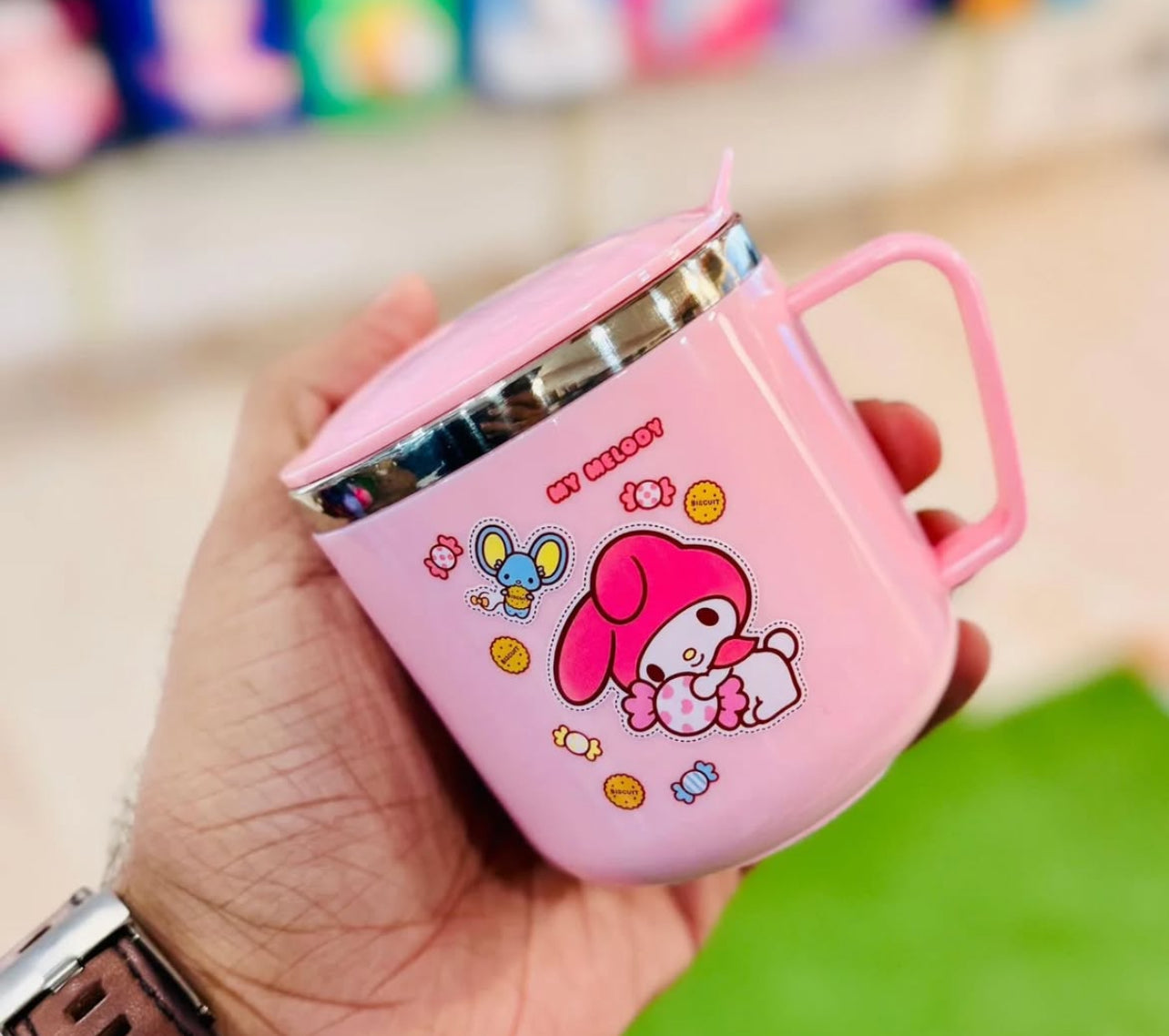 Kids Steel Milk Mugs - 300ml
