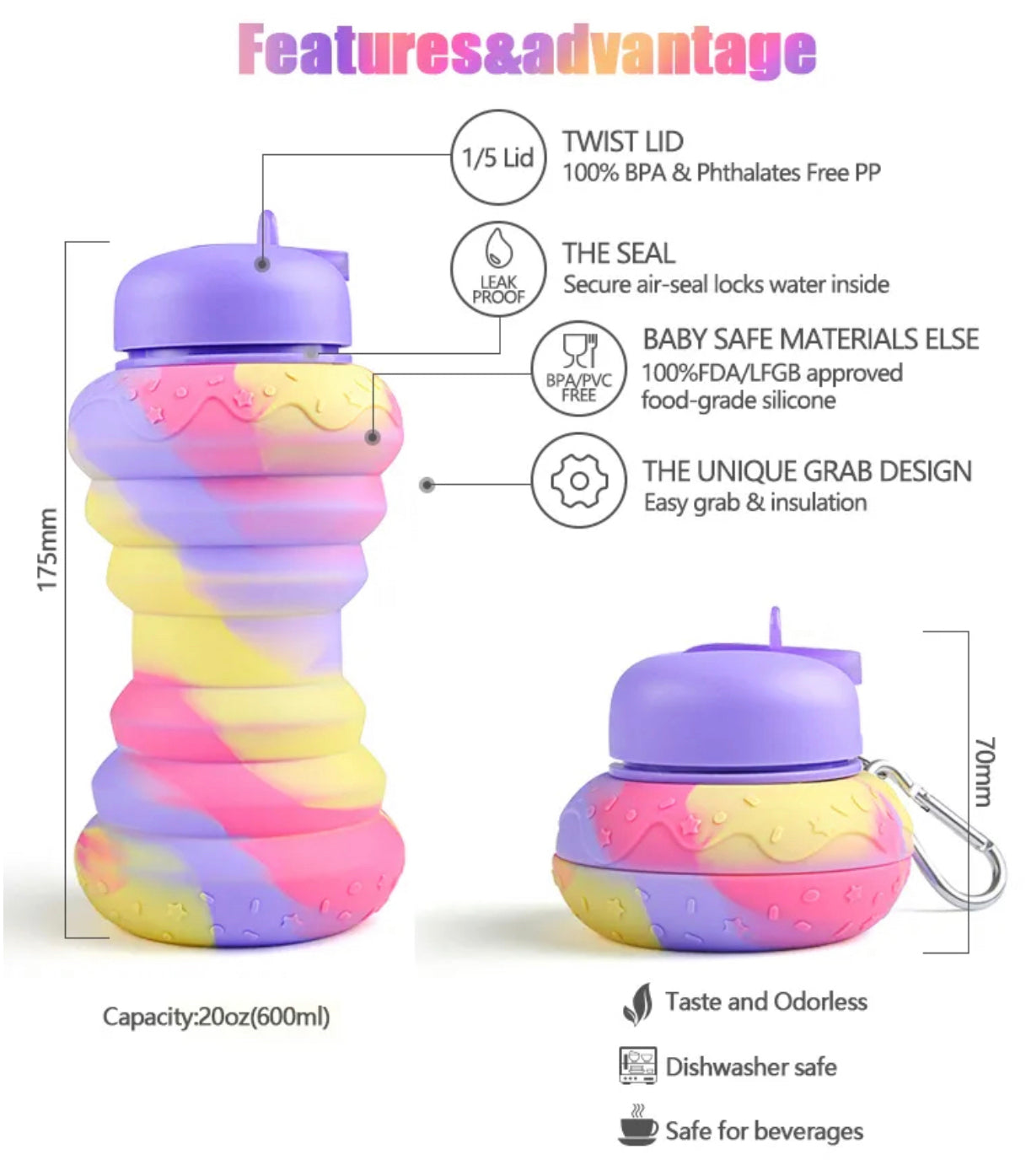 Silicone Donut Bottle π©