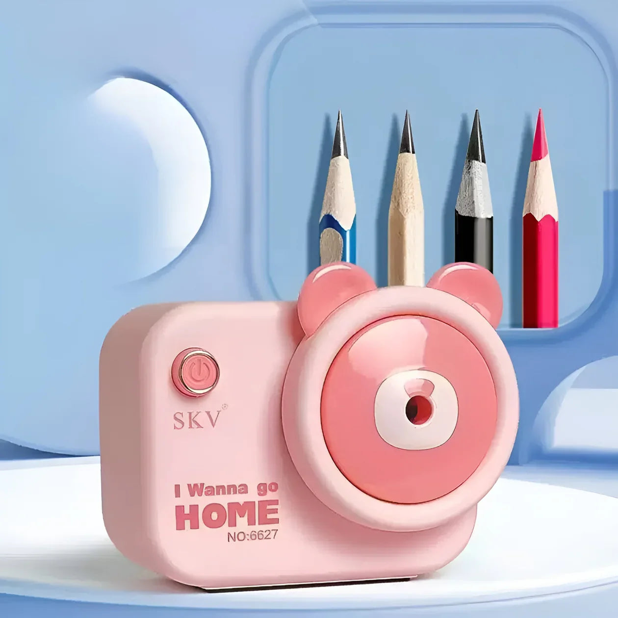 Camera Shaped Mechanical Sharpener