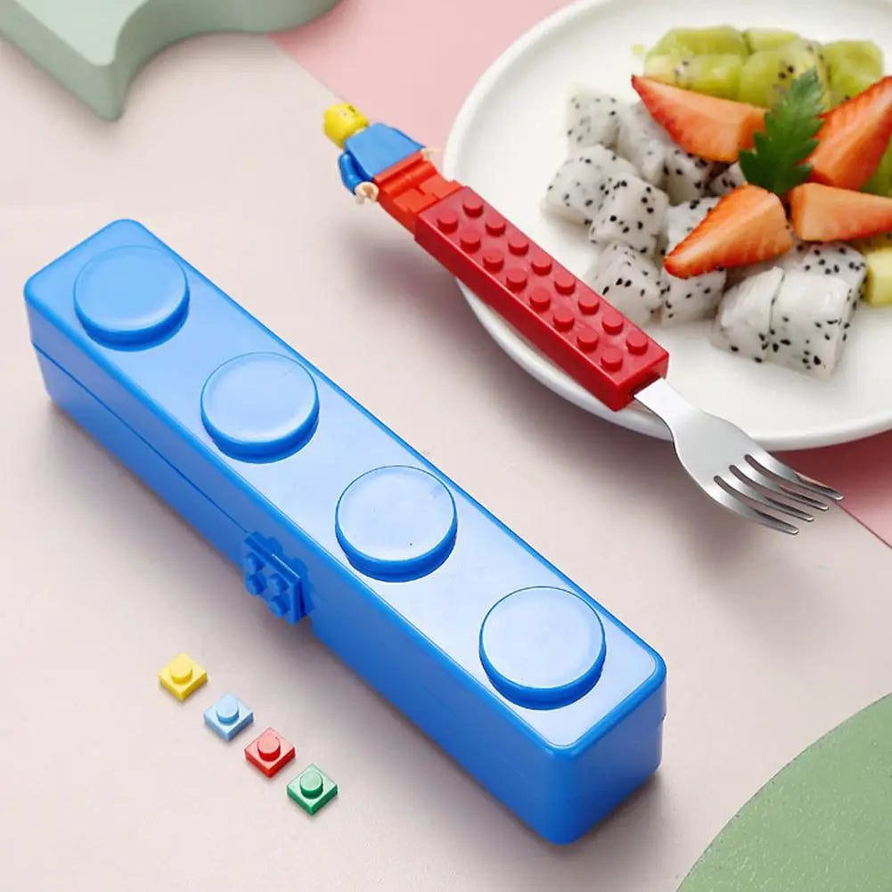 Building Blocks - Stainless Steel Spoon and Fork Set