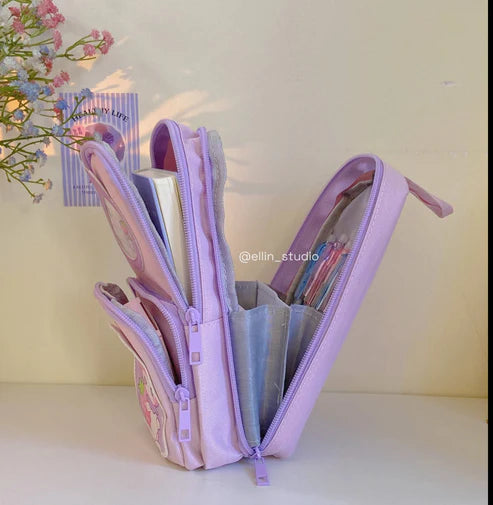 Three Layered Pencil Pouch
