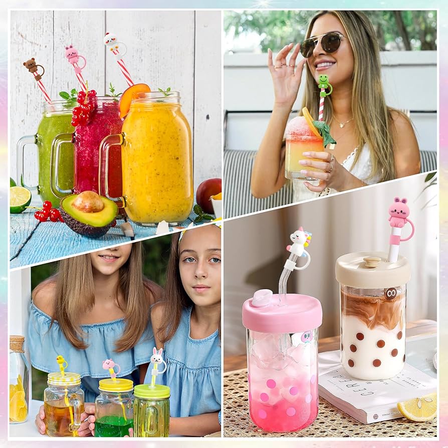 3D Straw Toppers - Stanley | Stylist | Silicone