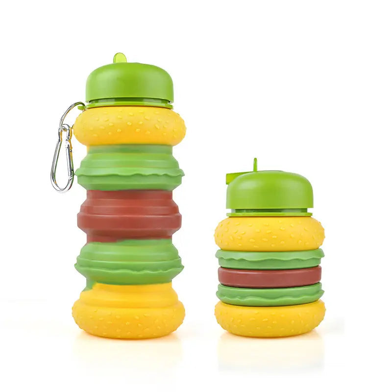 Burger Blast π - Collapsible BPA Free Bottle