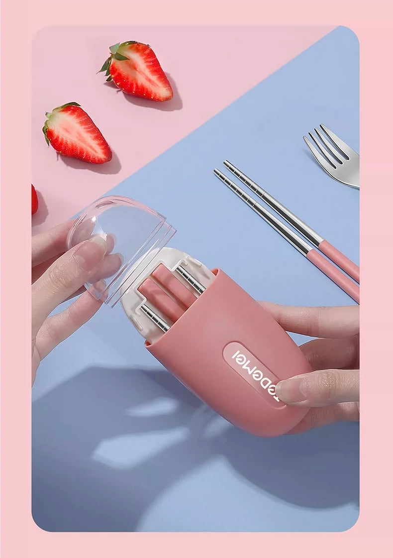 Tedemei - Cute Travel Cutlery Set