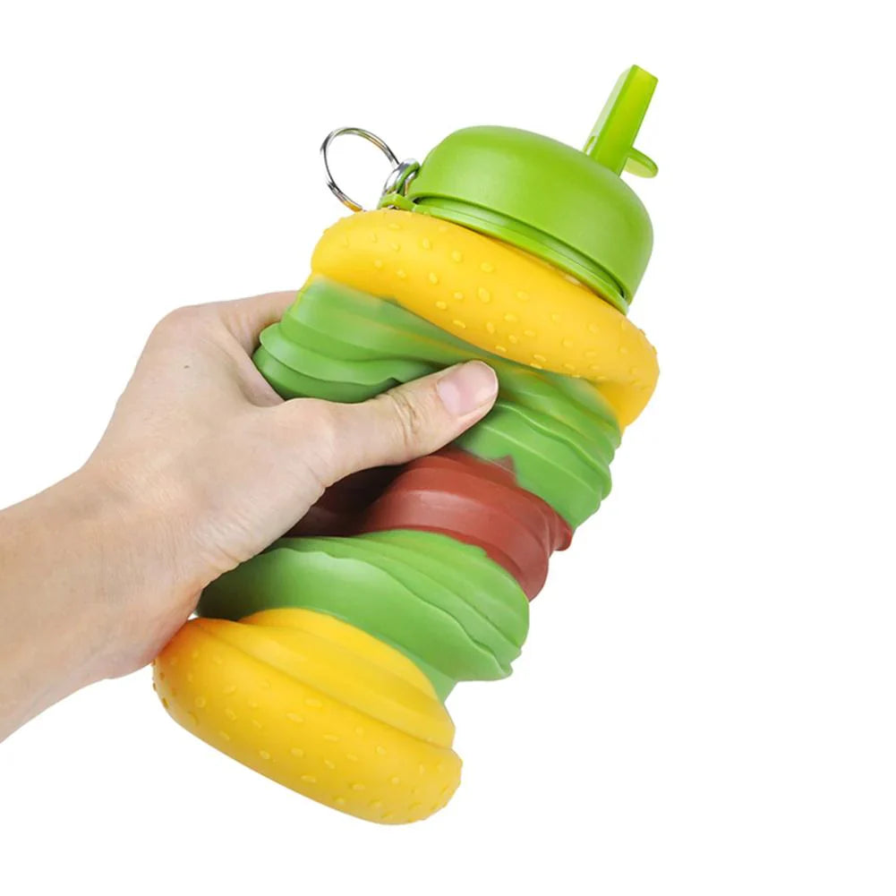 Burger Blast π - Collapsible BPA Free Bottle