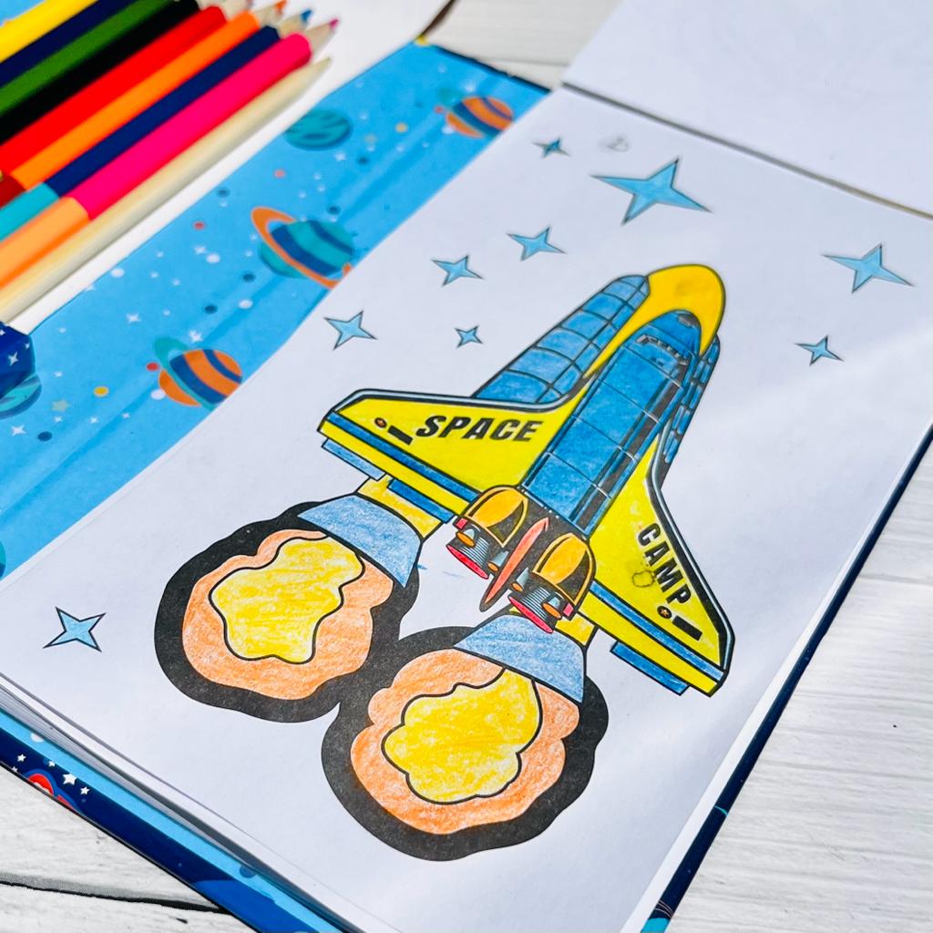 Coloring and Scratch Book Set