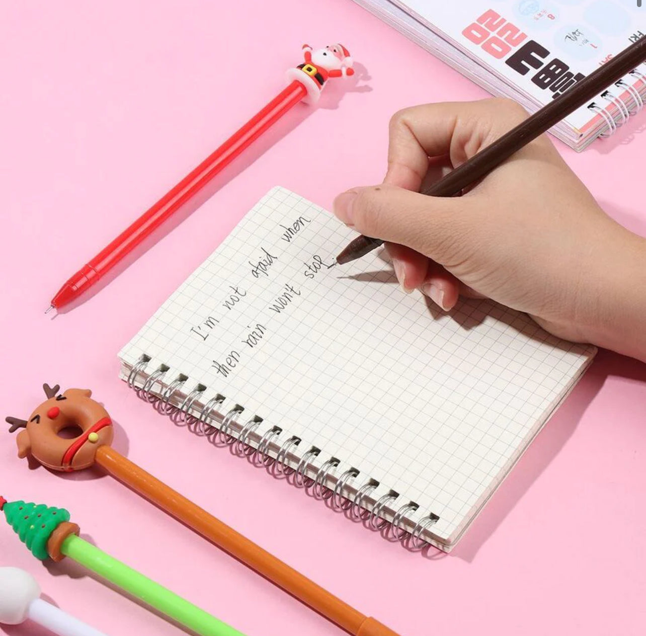 Christmas Gel Pens : Fun and Vibrant Writing (Random 1 Design)