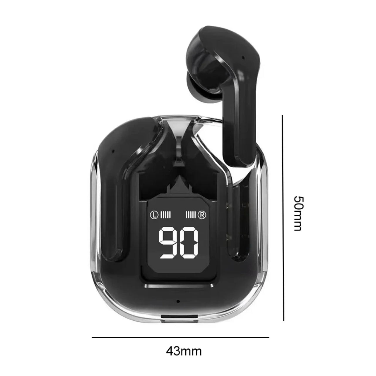 Wireless Bluetooth Earbuds: Transparency, LED Display, and Fast Charging