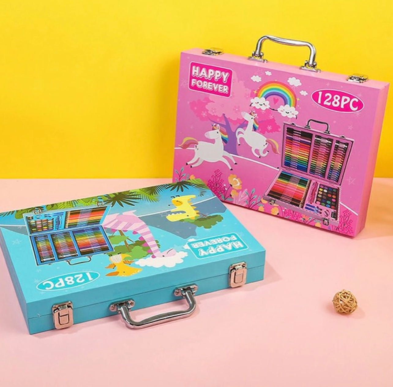 128pcs Big Coloring Trunk