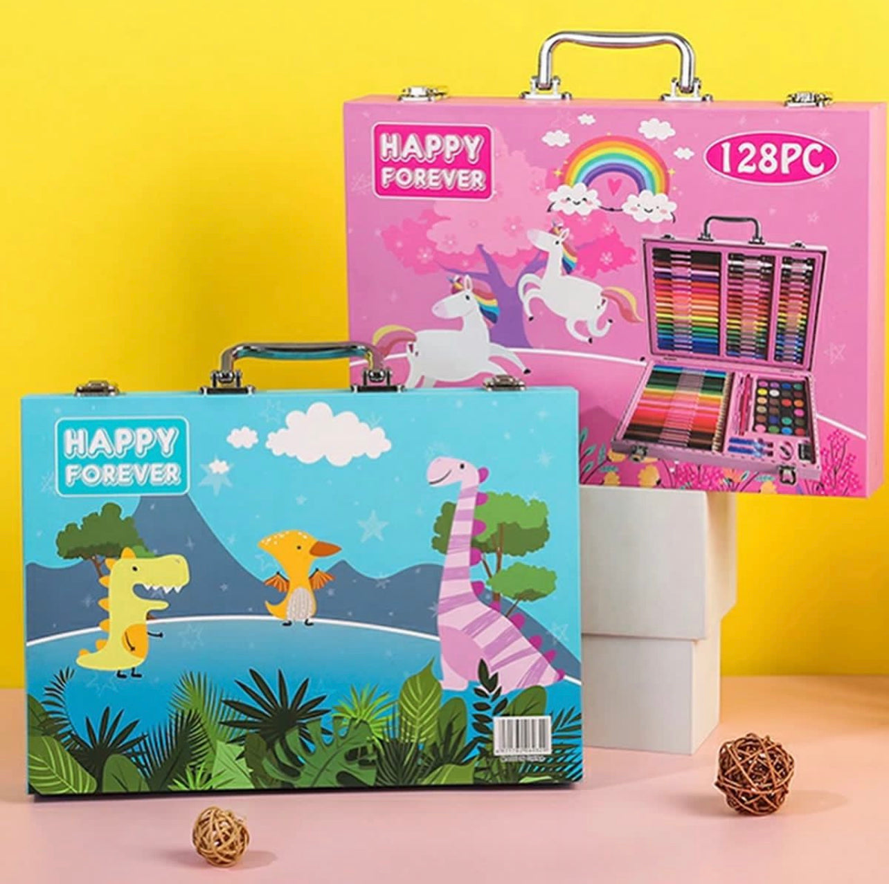 128pcs Big Coloring Trunk