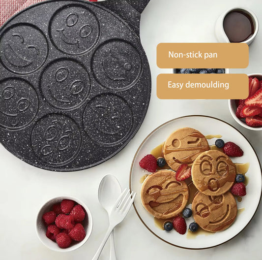 Smiley Pancakes/Egg Shaper - Non Stick Pan !!