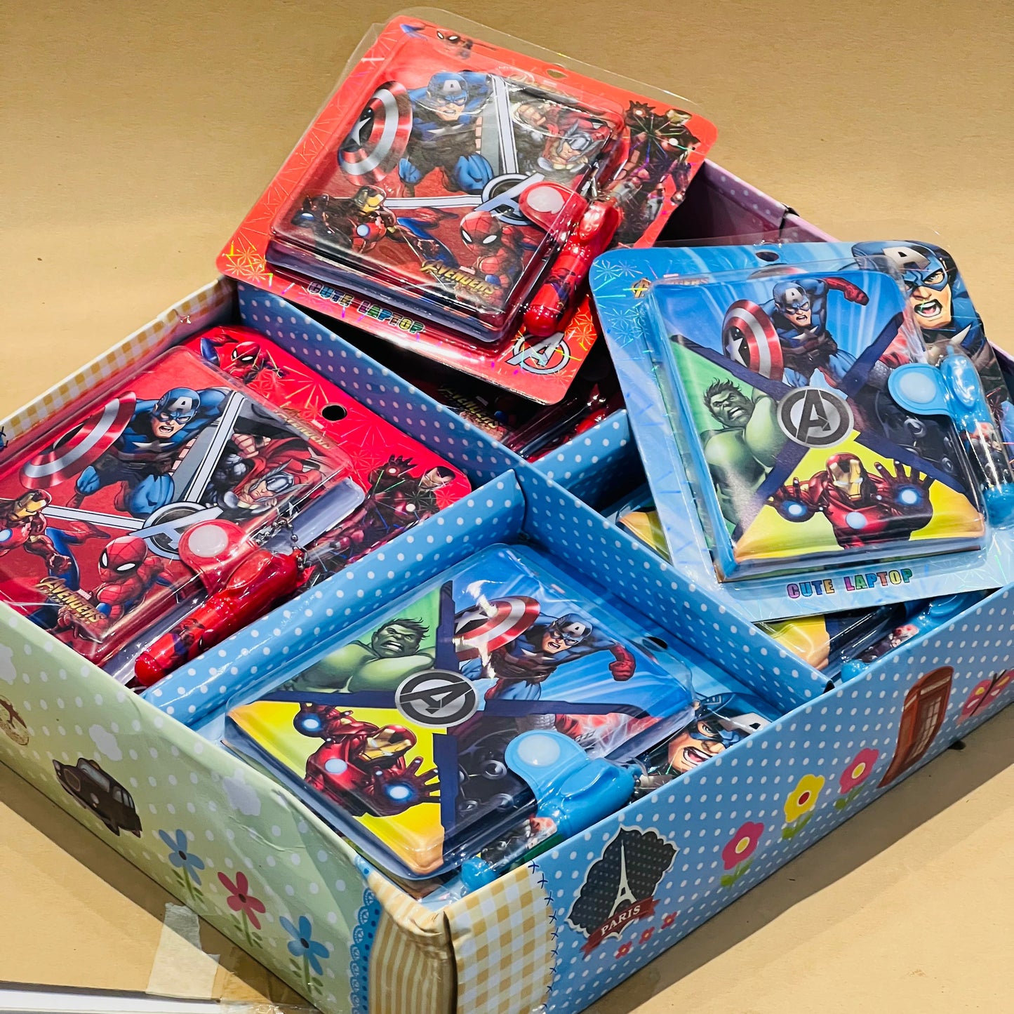 Cute Printed Mini Pocket Diary with Small Pen for Kids (Unicorn/Spider-Man)