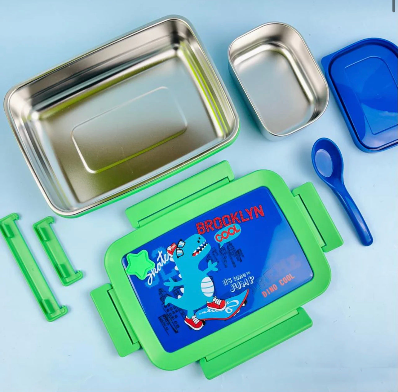Big Lunch - Cute Steel Lunchbox with Extra Locks