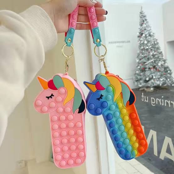 Cute Unicorn PopIt Pouch
