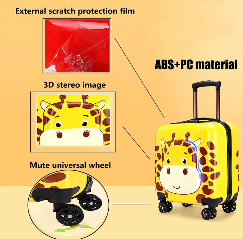 Trolley bag for kids ( 18 inch size, retractable handle, Durable material can carry children upto 20 kg)