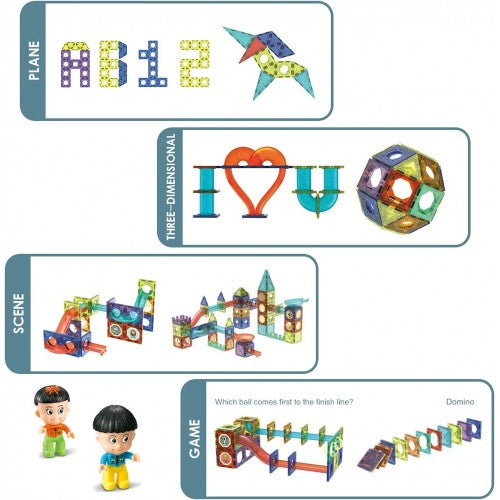 75pcs Magnetic Building Blocks with Lights (STEM)