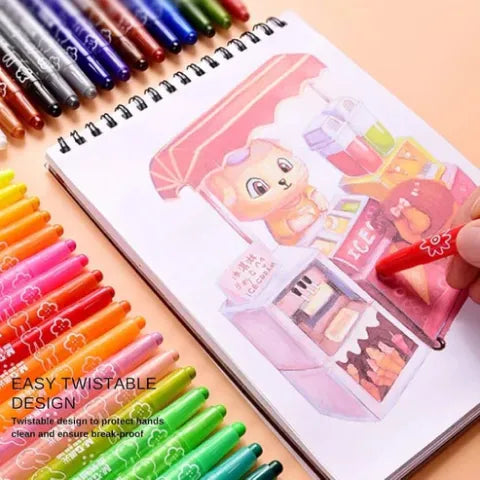 Rolling Crayons with Book